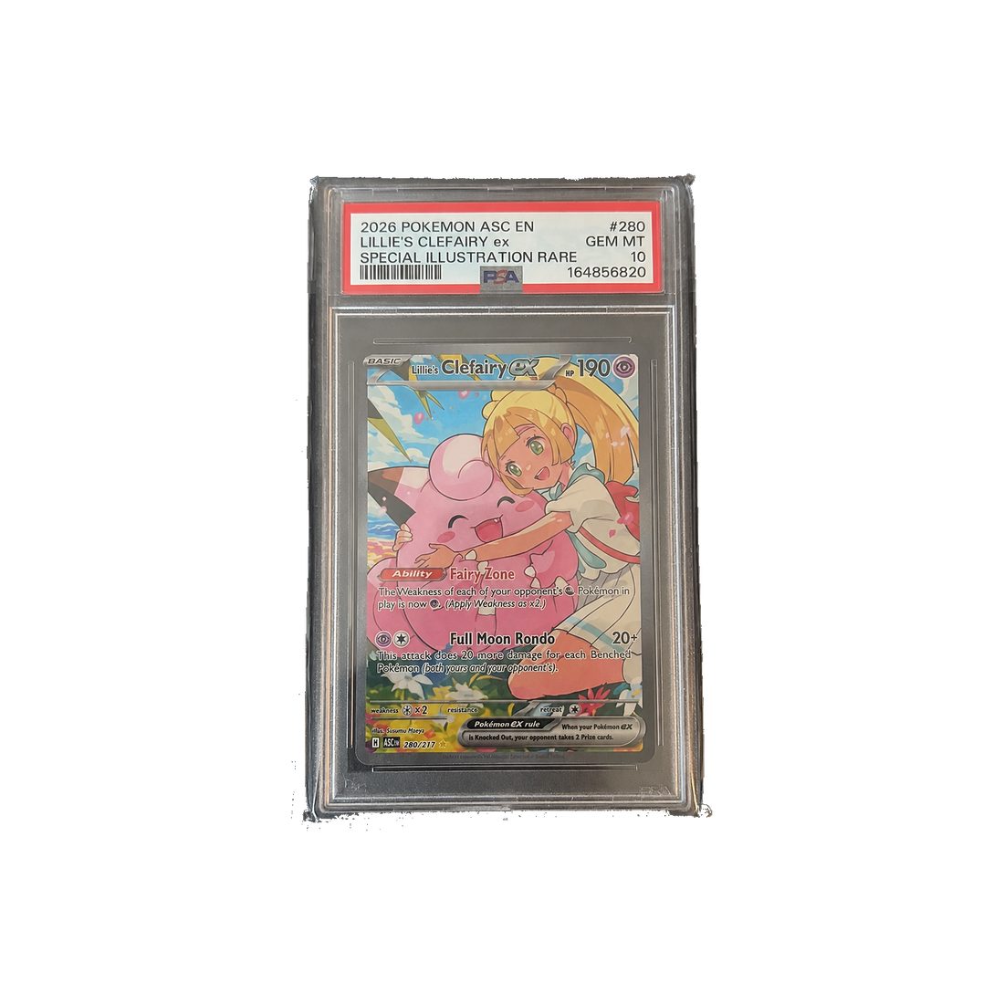 PSA 10 Lillie's Clefairy ex – Special Illustration Rare #280 (Journey Together)