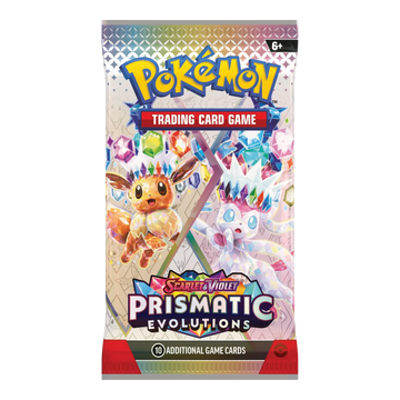 Prismatic Evolutions Booster Pack - boosterpack, artwork eevee sylveon (verpakking kan variëren)