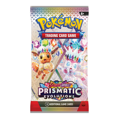 Prismatic Evolutions Booster Pack - boosterpack, artwork eevee sylveon (verpakking kan variëren)