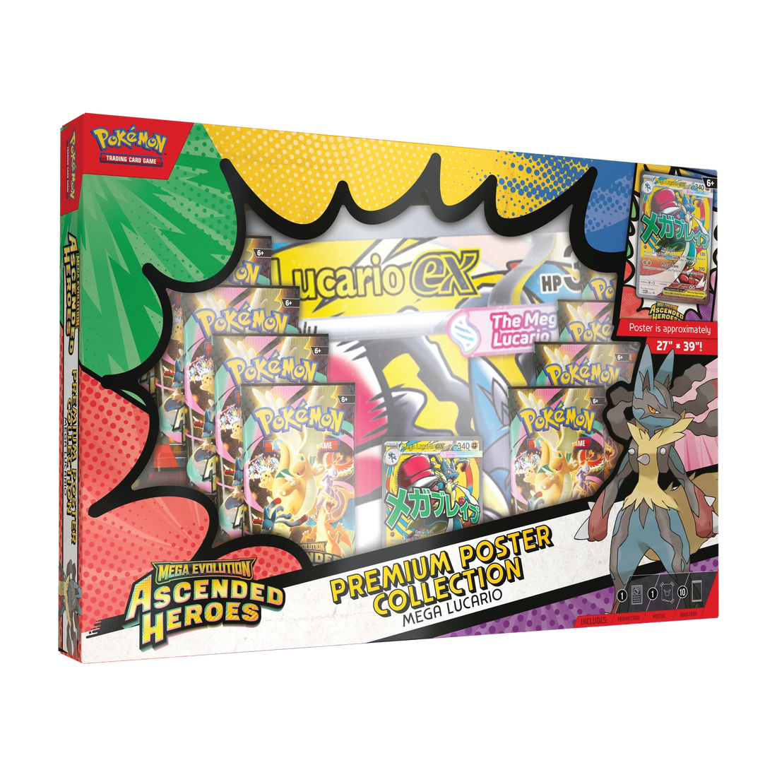 Ascended Heroes Premium Poster Collection Mega Lucario