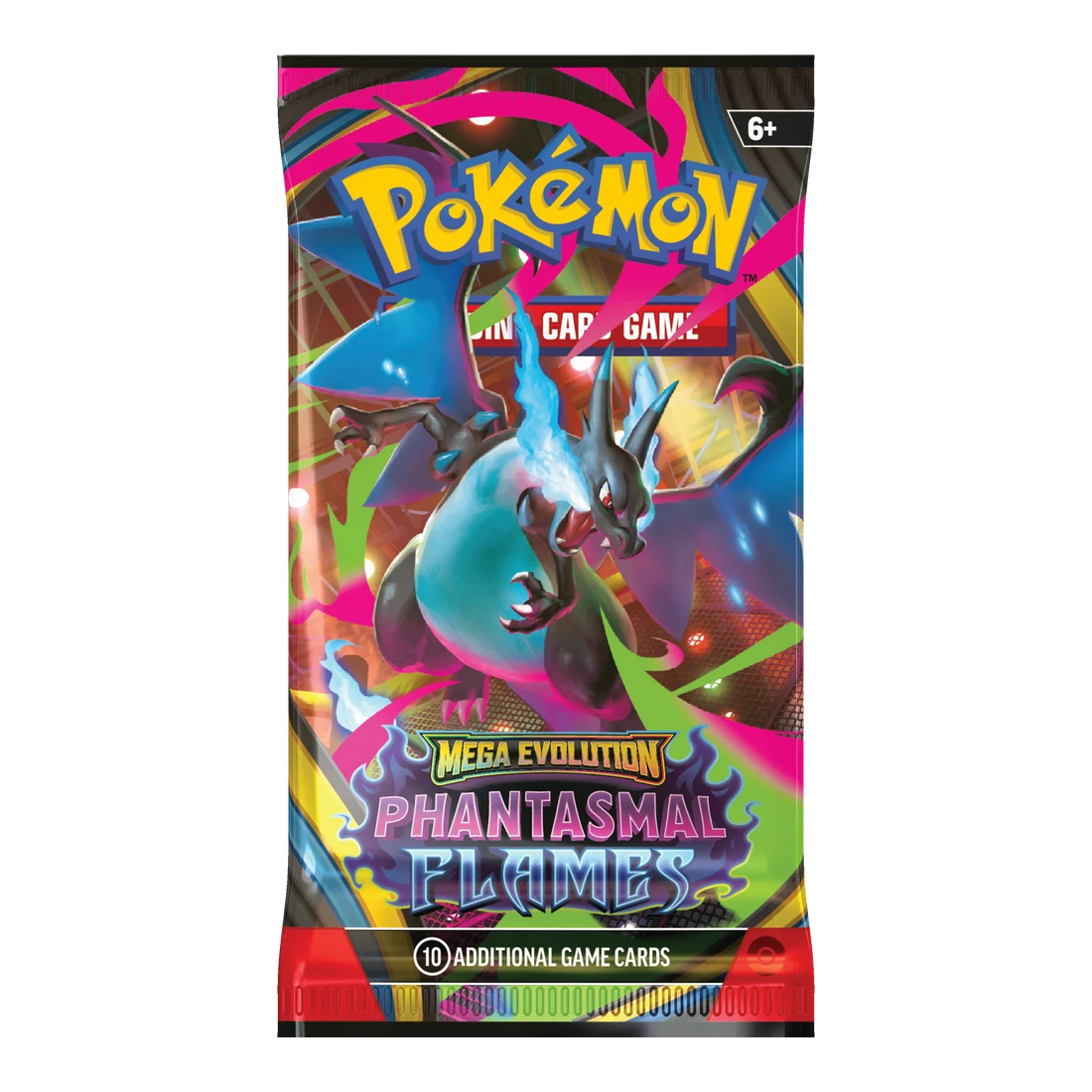 Phantasmal Flames Booster Pack - boosterpack, artwork mega charizard x (verpakking kan variëren)