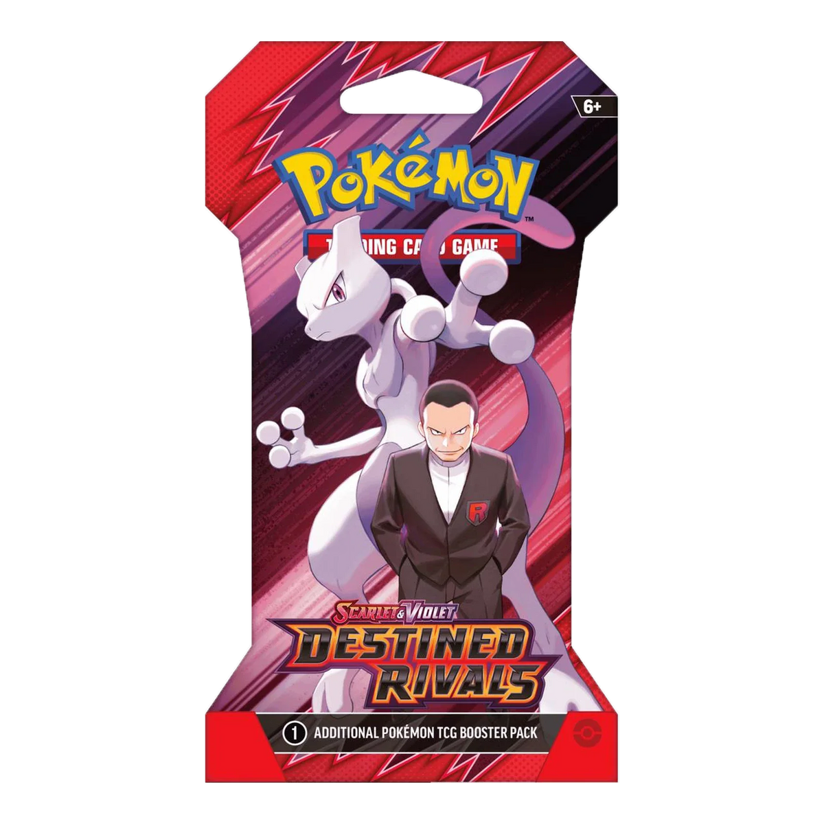 Destined Rivals Sleeved Booster Pack - boosterpack, artwork sleeved giovanni mewtwo (verpakking kan variëren)