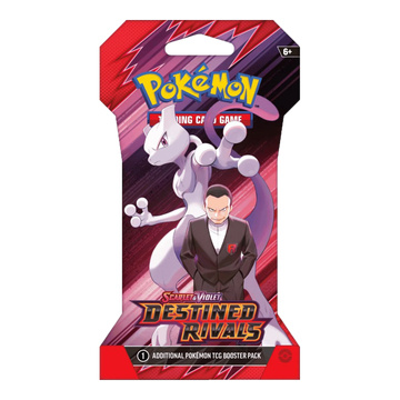 Destined Rivals Sleeved Booster Pack - boosterpack, artwork sleeved giovanni mewtwo (verpakking kan variëren)