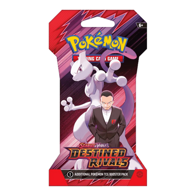 Destined Rivals Sleeved Booster Pack - boosterpack, artwork sleeved giovanni mewtwo (verpakking kan variëren)