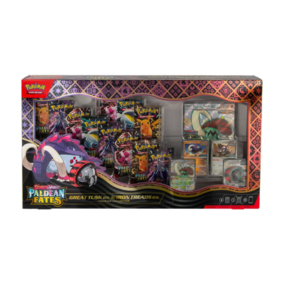 Paldean Fates Great Tusk ex & Iron Treads ex Premium Collection (Englisch)