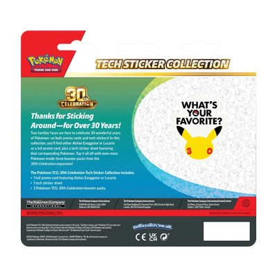 30th Celebration Tech Sticker Collection (Engels)