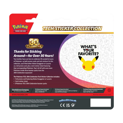 30th Celebration Tech Sticker Collection (Engels)