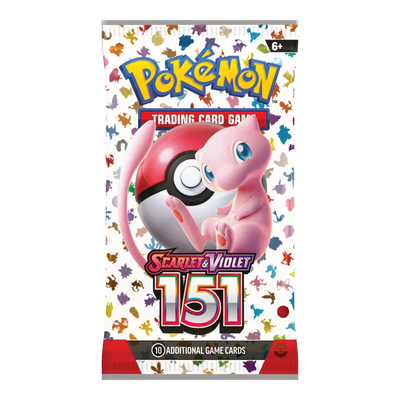 151 Booster Pack – Engelse verpakking, artwork Mew
