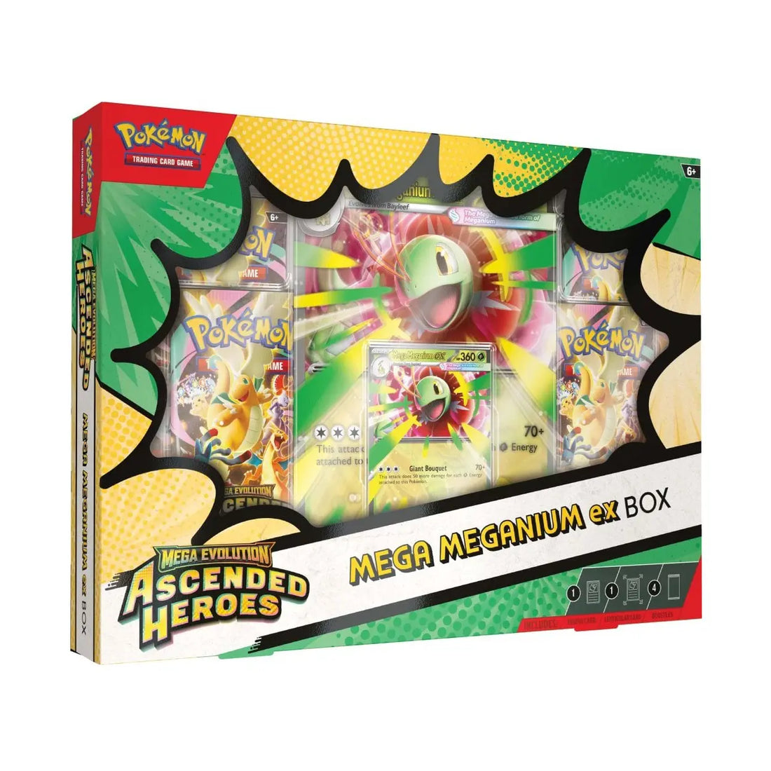 Ascended Heroes Collection Box – Mega Emboar ex (édition anglaise), scellé d’usine