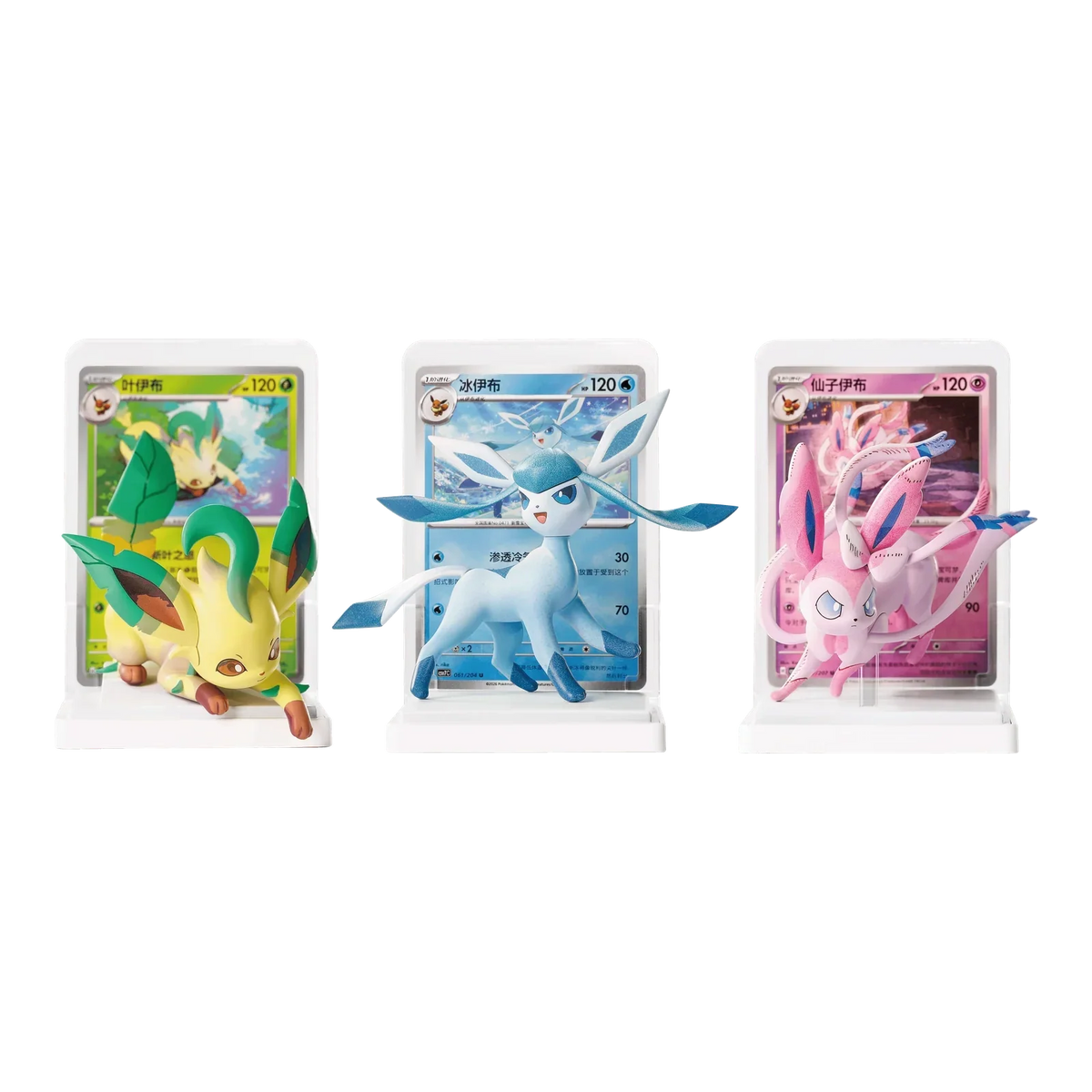 Dream Figure Vol. 3 Eevee Blind Box (Chinees) – mogelijke ontwerpen: Leafeon, Glaceon en Sylveon; één figuur per box
