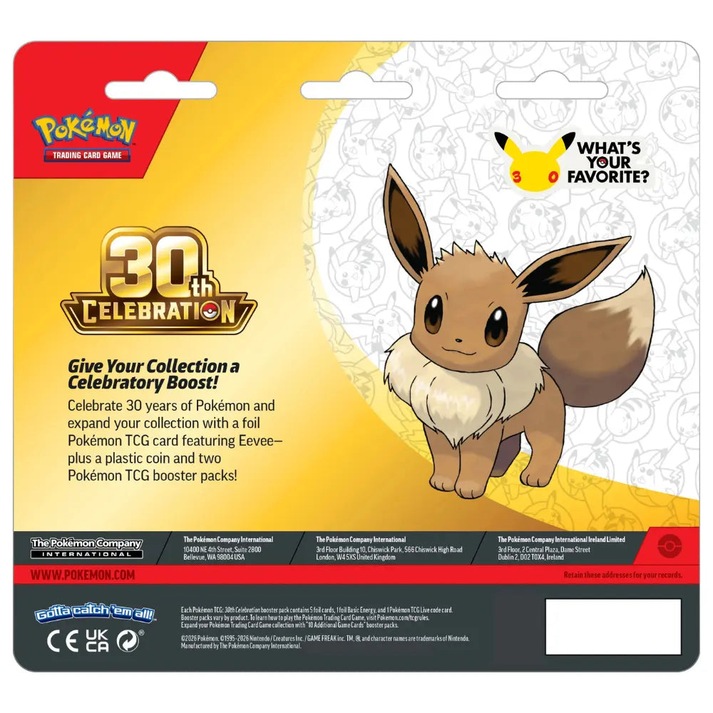 30th Celebration 2-Pack Blister Eevee – produktbillede 1