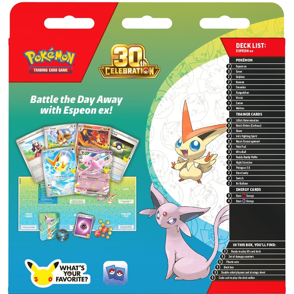 30th Celebration Battle Deck Espeon ex – produktbillede 1