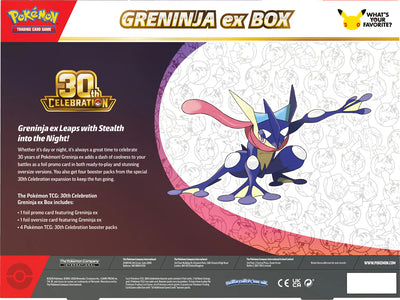 30th Celebration Greninja ex Box – achterkant