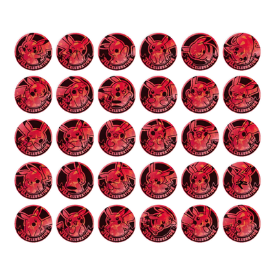 30th Anniversary Celebration Coin Set – Simplified Chinees – mogelijke muntontwerpen, kleur rood; niet allemaal inbegrepen