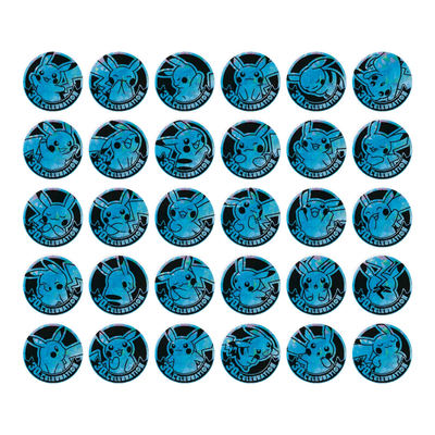 30th Anniversary Celebration Coin Set – Simplified Chinees – mogelijke muntontwerpen, kleur blauw; niet allemaal inbegrepen
