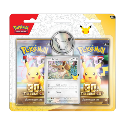 30th Celebration 2-Pack Blister Eevee – voorkant