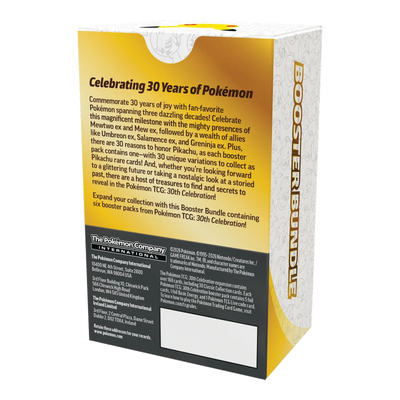 30th Celebration Booster Bundle – achterkant
