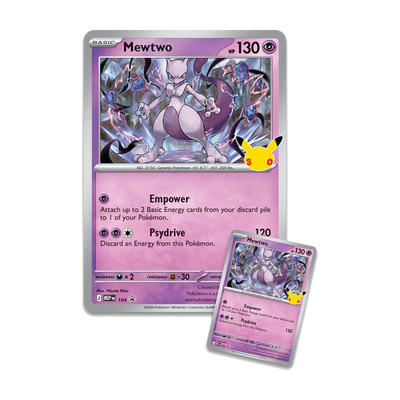 30th Celebration Figure Collection Mewtwo – promokaart en oversized kaart