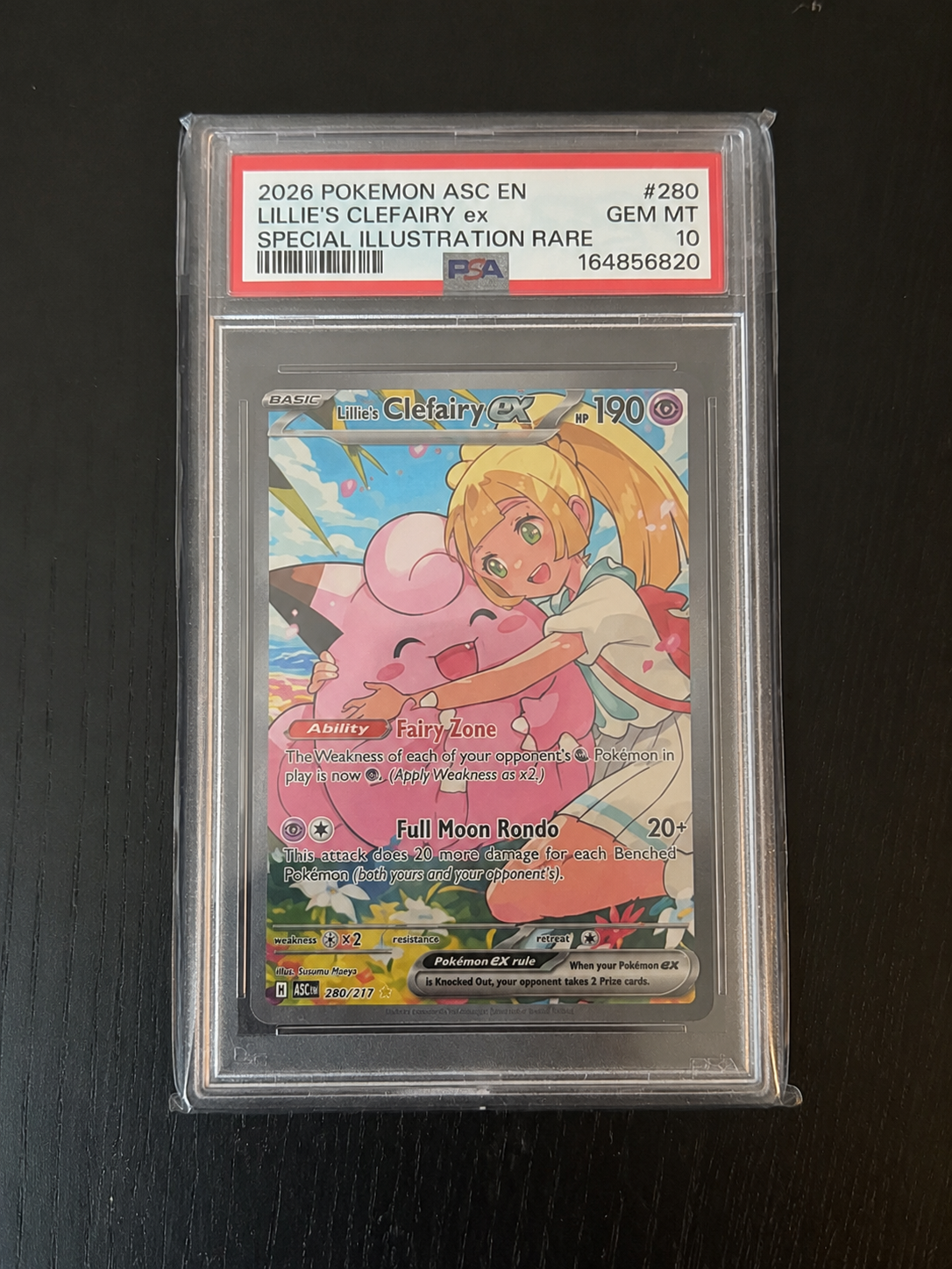 PSA 10 Lillie's Clefairy ex – Special Illustration Rare #280 (Journey Together)