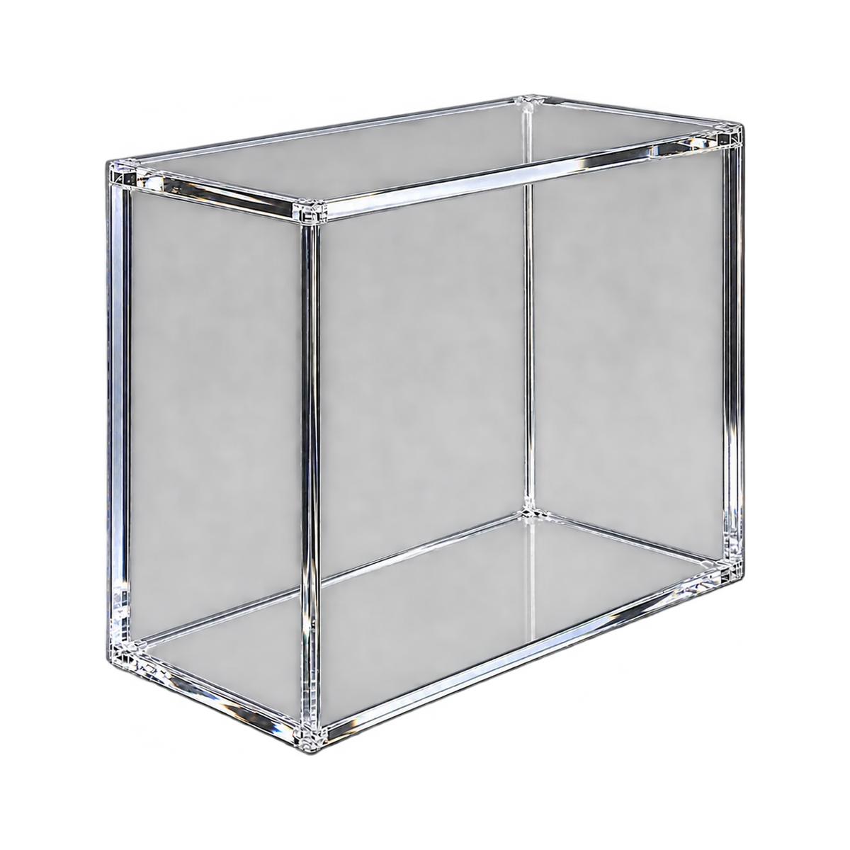 30th Celebration ETB Acrylic Protective Case - zijaanzicht van de lege acryl case. Gegenereerde productvisualisatie.