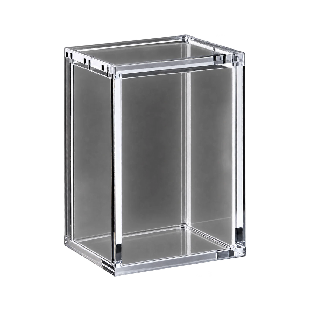 Booster Bundle Acrylic Protective Case - lege acryl case, schuin vooraanzicht. Gegenereerde productvisualisatie.