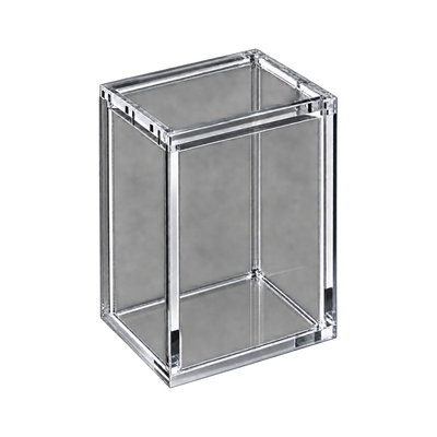 Booster Bundle Acrylic Protective Case - bovenkant en sluiting van de lege case. Gegenereerde productvisualisatie.