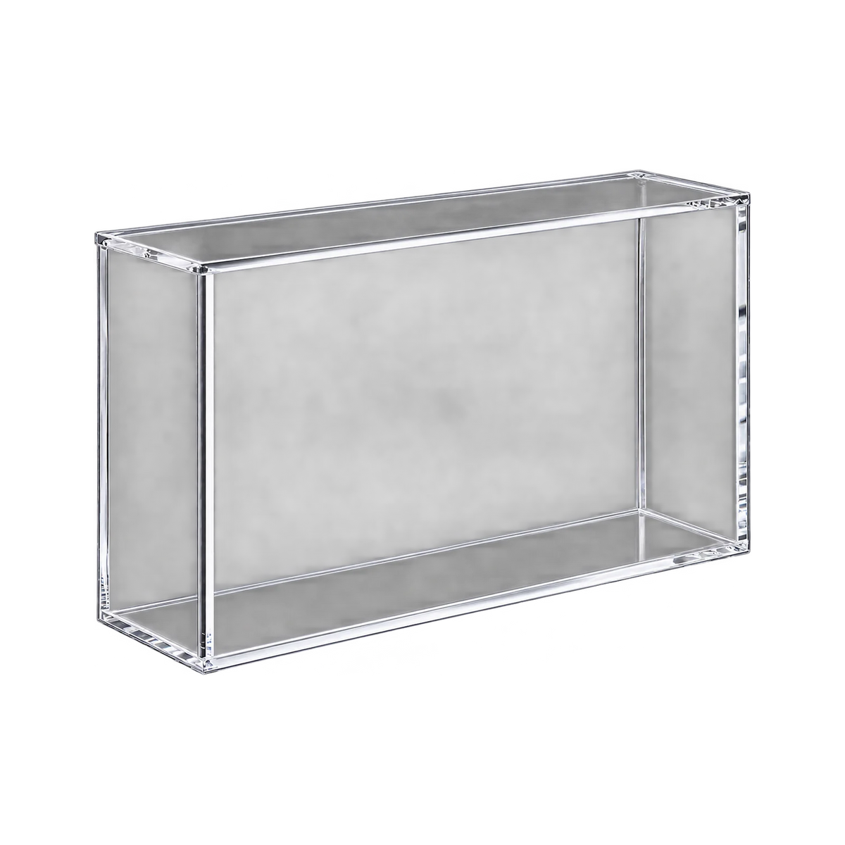 30th Celebration UPC Acrylic Protective Case - lege acryl case, schuin vooraanzicht. Gegenereerde productvisualisatie.