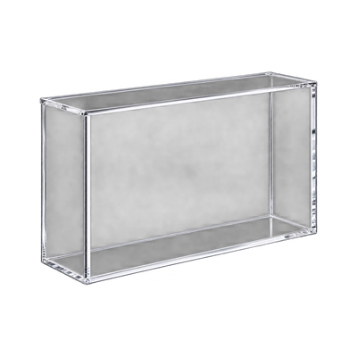 30th Celebration UPC Acrylic Protective Case - lege acryl case, schuin vooraanzicht. Gegenereerde productvisualisatie.
