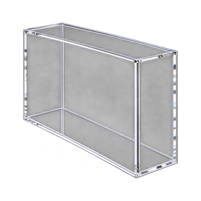 30th Celebration UPC Acrylic Protective Case - zijaanzicht van de lege acryl case. Gegenereerde productvisualisatie.