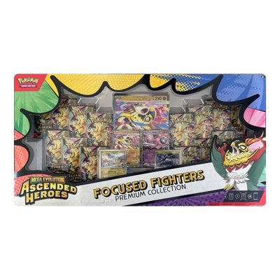 Ascended Heroes Focused Fighters Premium Collection – voorkant