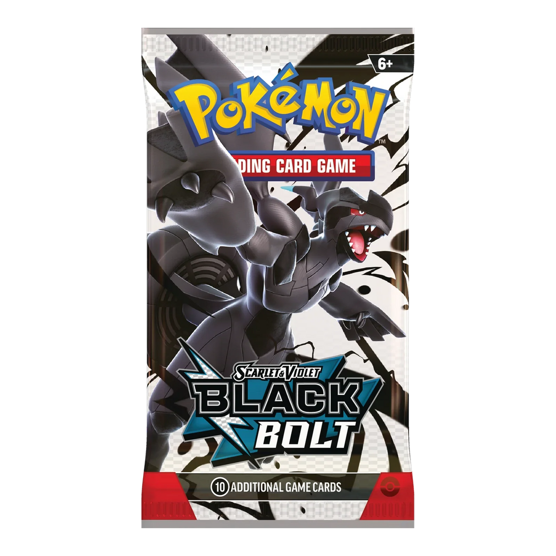 Black Bolt Booster Pack – Engelse verpakking, artwork Zekrom