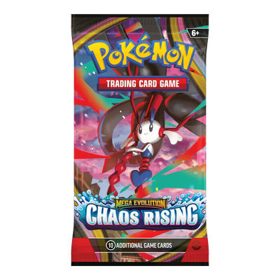 Chaos Rising Booster Pack – Engelse verpakking, artwork Mega Floette