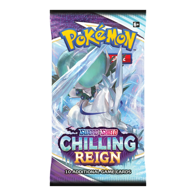 Chilling Reign Booster Pack – voorkant, artwork ice-rider-calyrex (verpakking kan variëren)