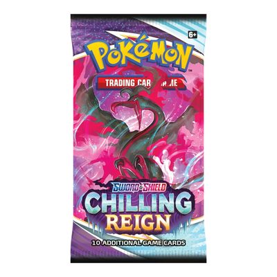 Chilling Reign Booster Pack – voorkant, artwork galarian-moltres (verpakking kan variëren)