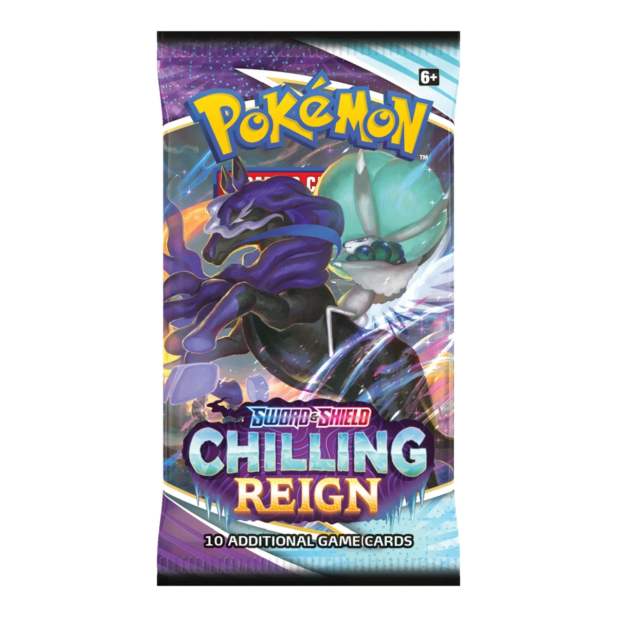 Chilling Reign Booster Pack – voorkant, artwork shadow-rider-calyrex (verpakking kan variëren)