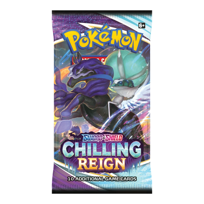 Chilling Reign Booster Pack – voorkant, artwork shadow-rider-calyrex (verpakking kan variëren)