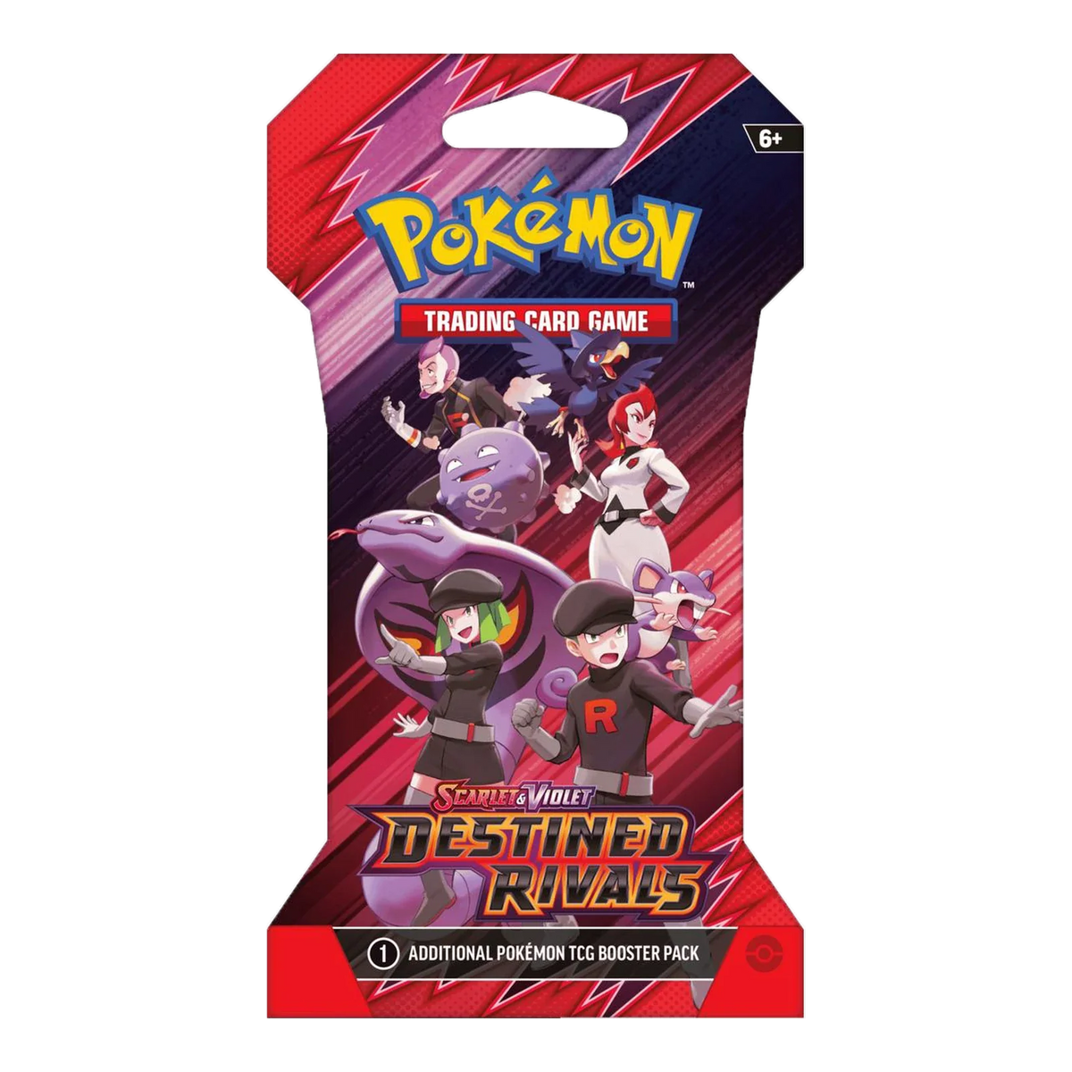 Destined Rivals Sleeved Booster Pack - boosterpack, artwork sleeved team rocket (verpakking kan variëren)