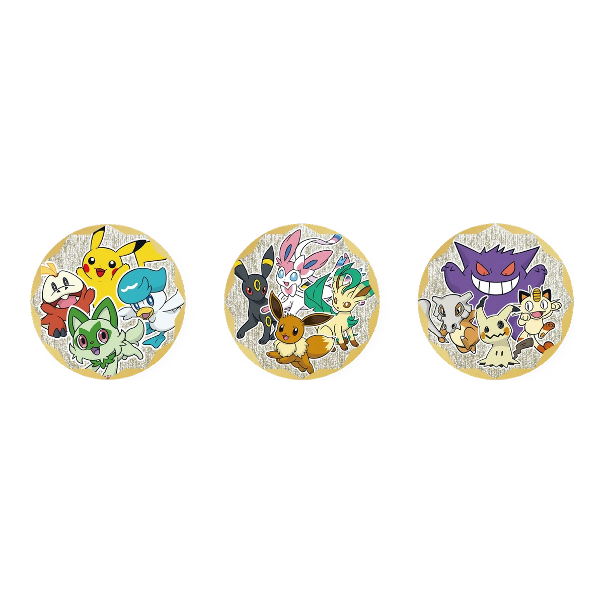 Gem Pack – Pokémon Badge Set (Vereenvoudigd Chinees) – mogelijke badges met Gem Pack-thema; één willekeurige badge per set