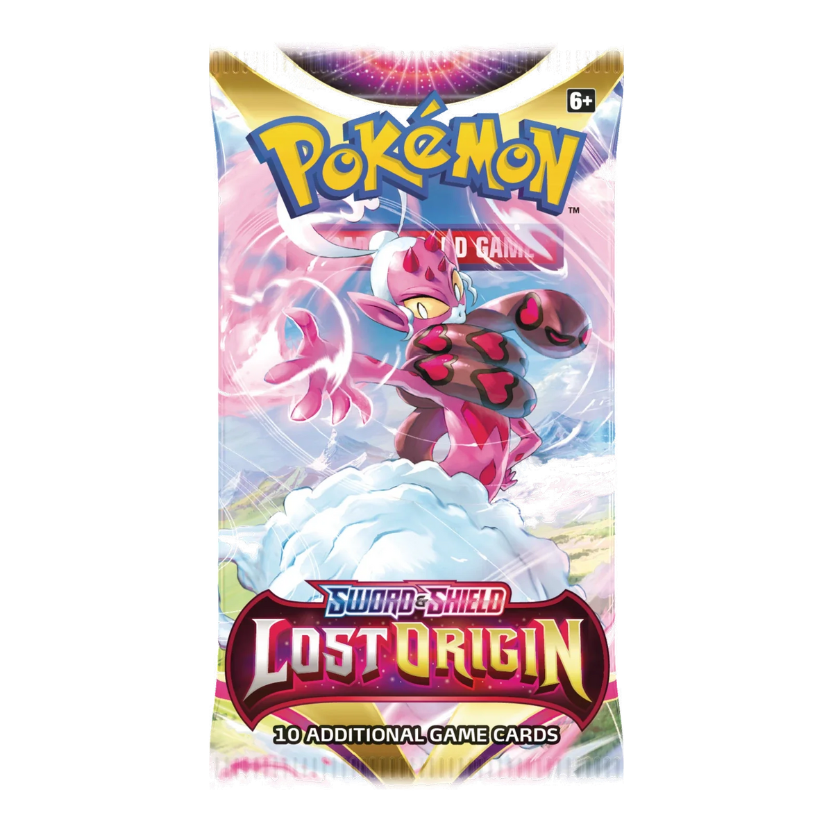 Lost Origin Booster Pack – Engelse verpakking, artwork Enamorus
