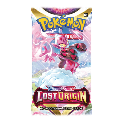 Lost Origin Booster Pack – Engelse verpakking, artwork Enamorus