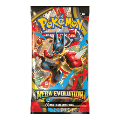 Mega Evolution Booster Bundle – boosterpack, artwork Mega Lucario (verpakking kan variëren)