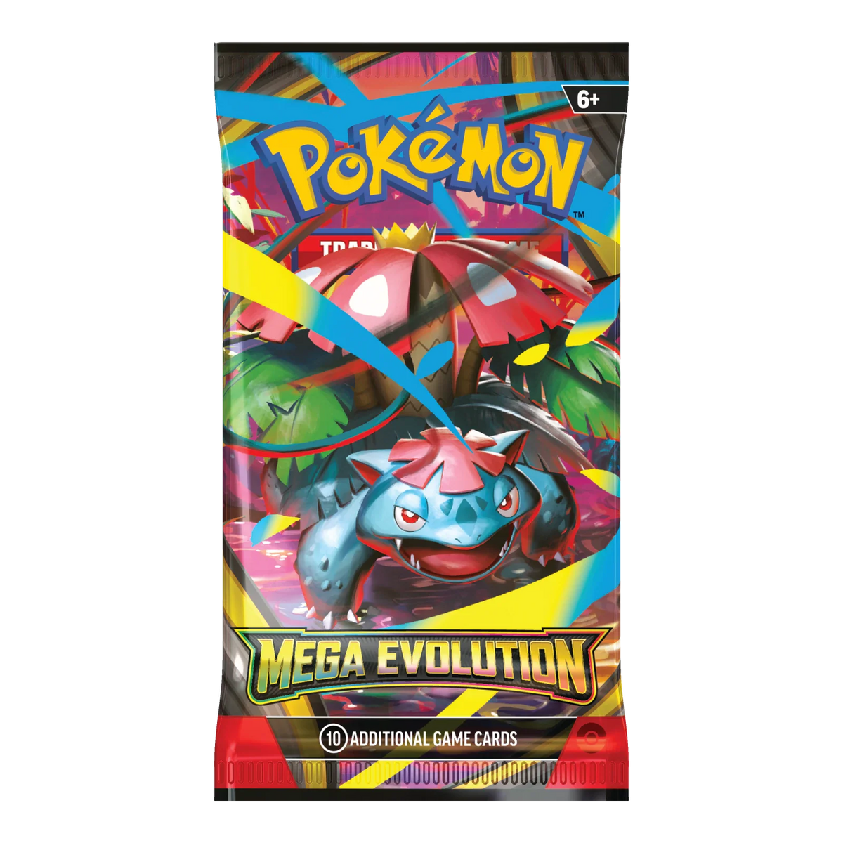 Mega Evolution Booster Pack – Engelse verpakking, artwork Mega Venusaur