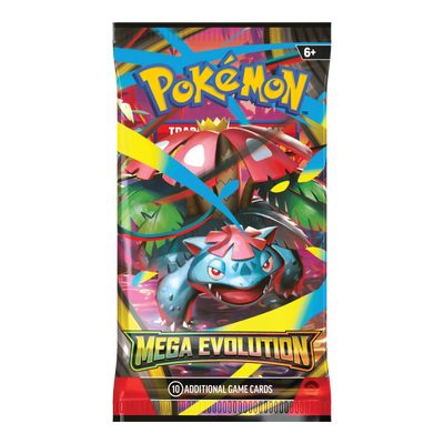 Mega Evolution Booster Pack – Engelse verpakking, artwork Mega Venusaur