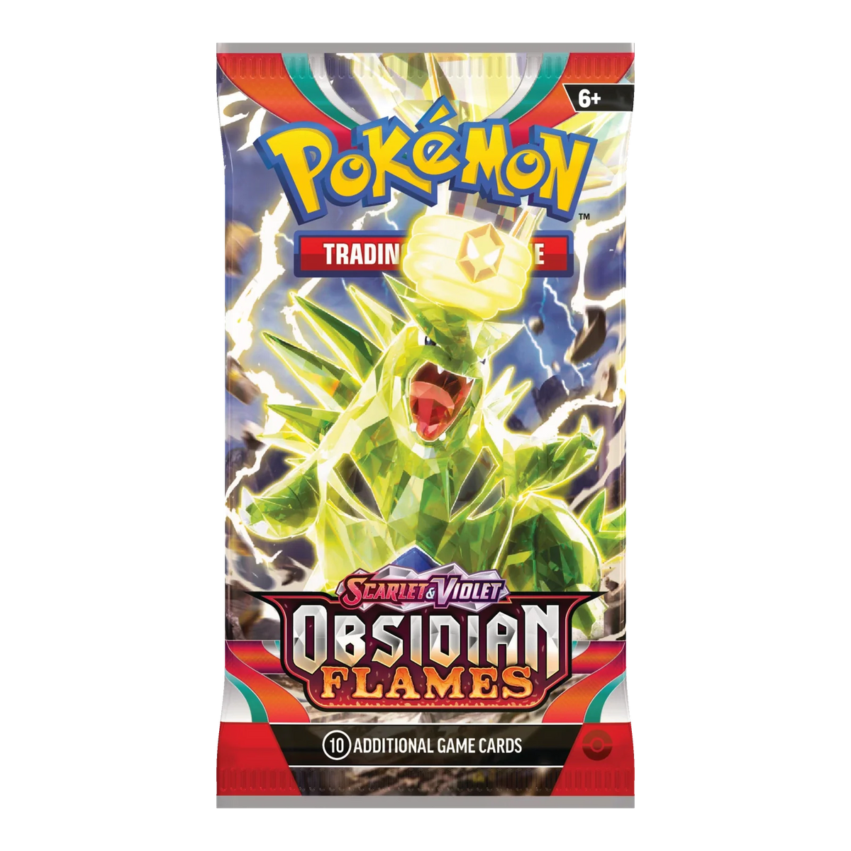 Obsidian Flames Booster Pack - boosterpack, artwork tyranitar (verpakking kan variëren)