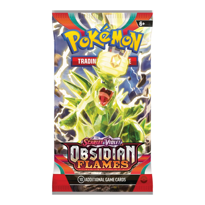 Obsidian Flames Booster Pack - boosterpack, artwork tyranitar (verpakking kan variëren)