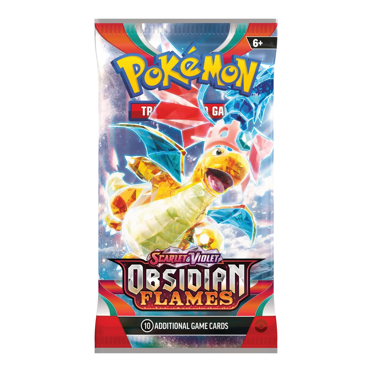 Obsidian Flames Booster Pack - boosterpack, artwork dragonite (verpakking kan variëren)