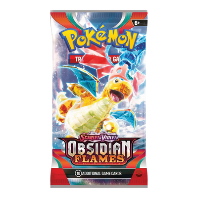 Obsidian Flames Booster Pack - boosterpack, artwork dragonite (verpakking kan variëren)