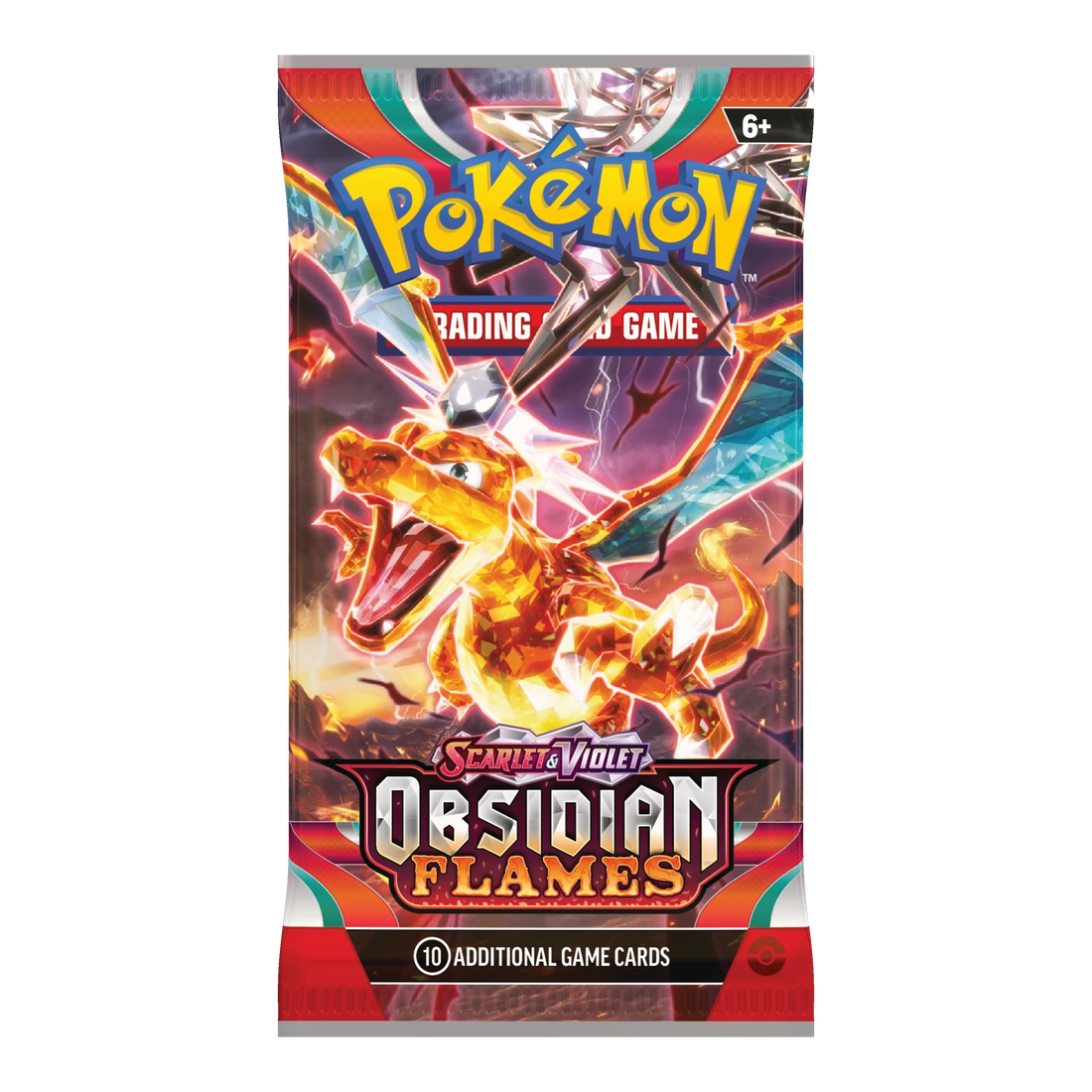 Obsidian Flames Booster Pack - boosterpack, artwork charizard (verpakking kan variëren)