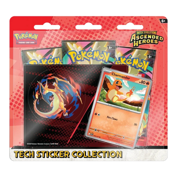 Ascended Heroes Tech Sticker Collection – Charmander – voorkant Charmander-uitvoering