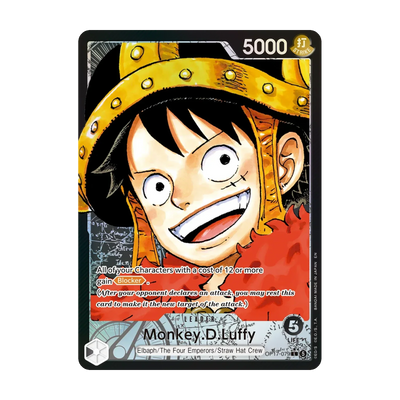 One Piece OP17 Booster Box (Engels) – Chase-kaart: Monkey.D.Luffy OP17-079 (Engels). Mogelijke pull; niet gegarandeerd inbegrepen.